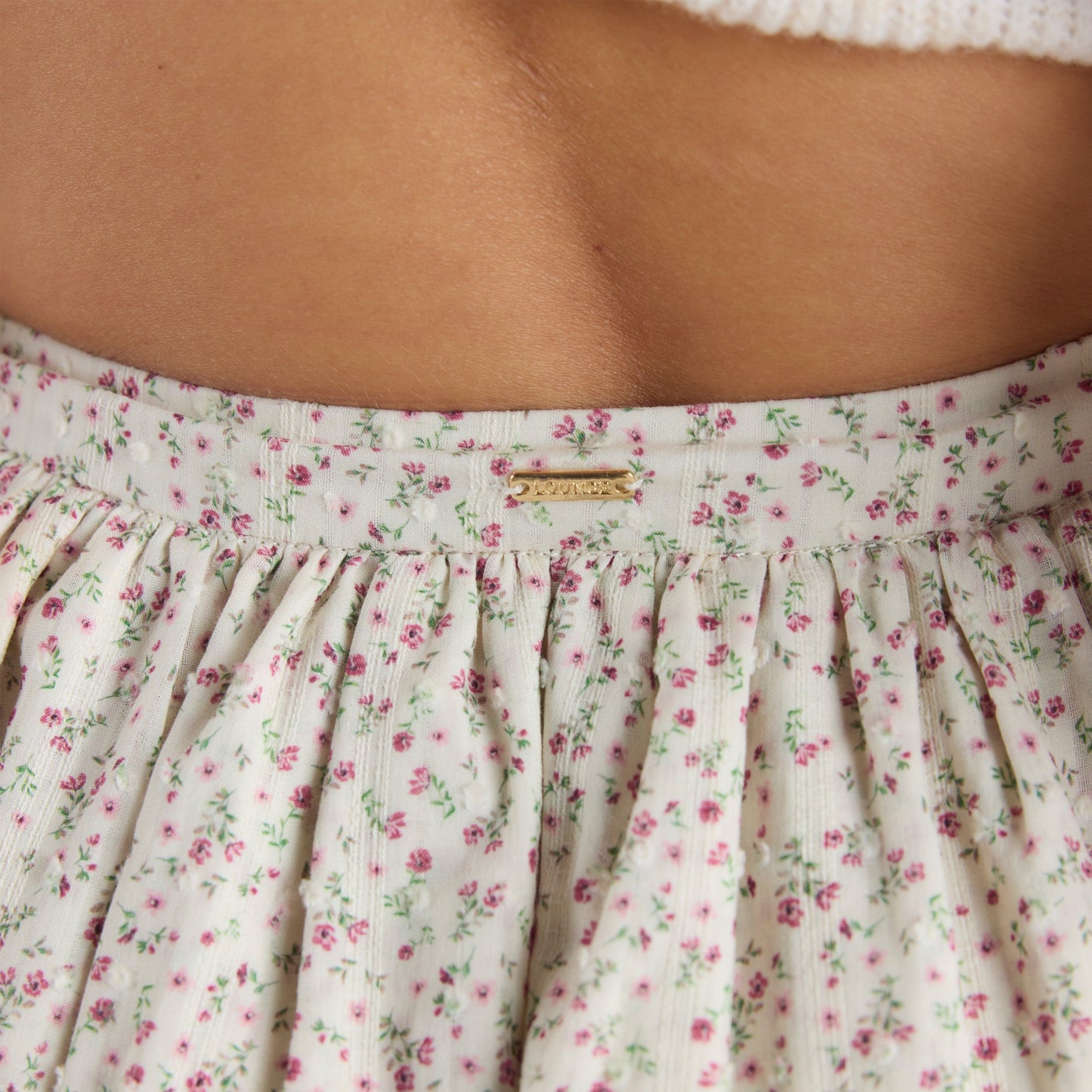 Double-Layered Skirt - Pink Floral