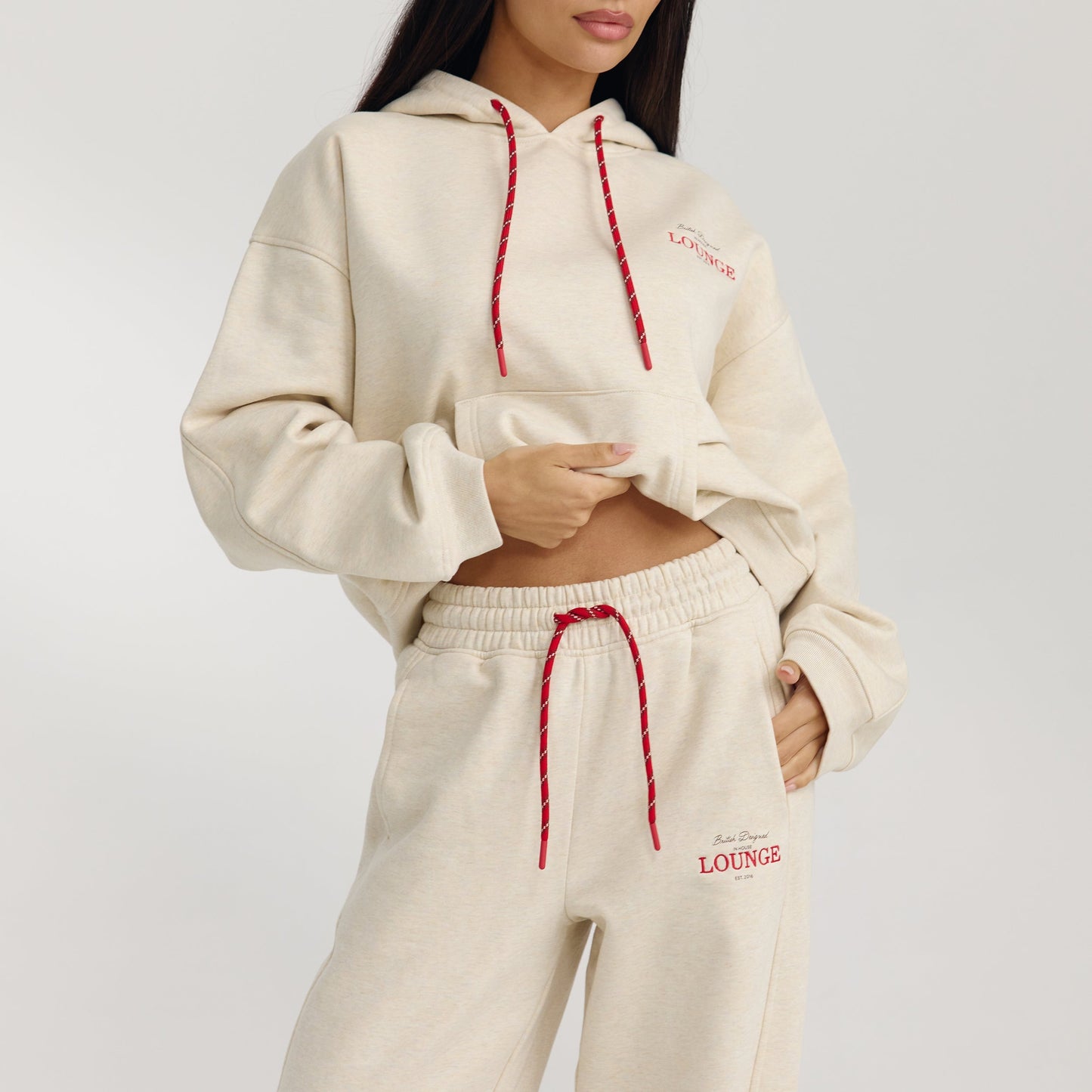 Oversized Hoodie - Oat Marl