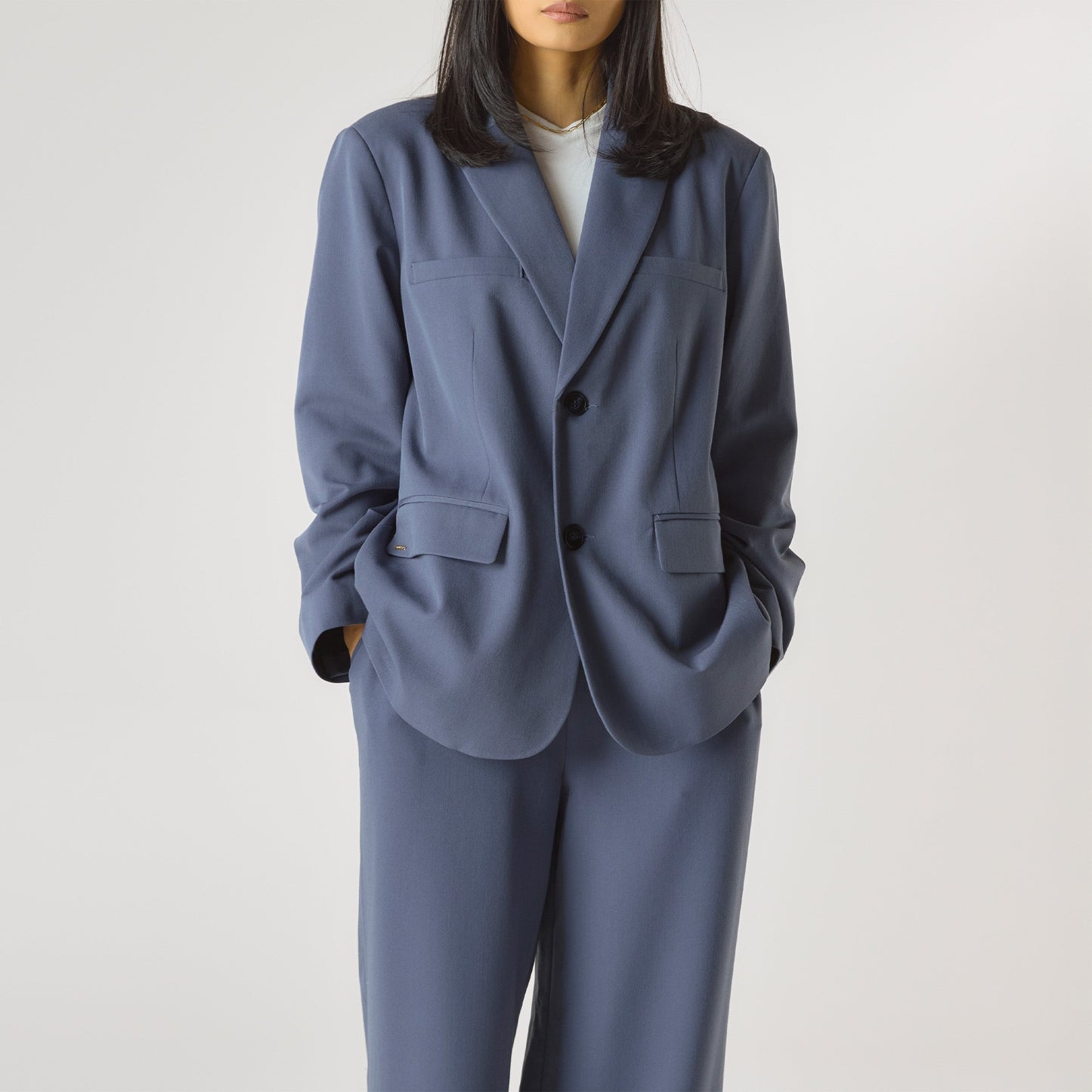 Oversized Blazer - Blue