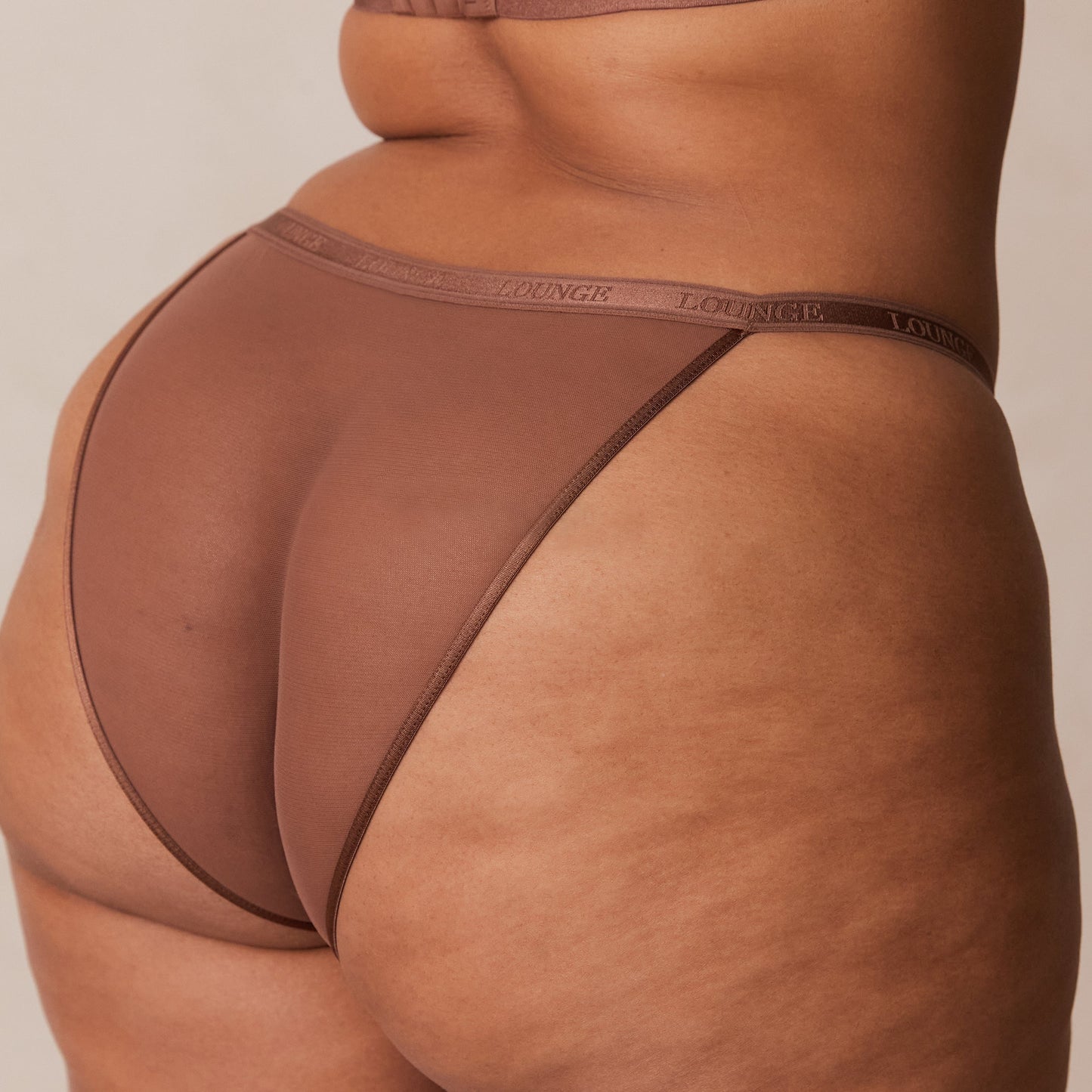 Smooth Mesh T-shirt Bra - Chestnut