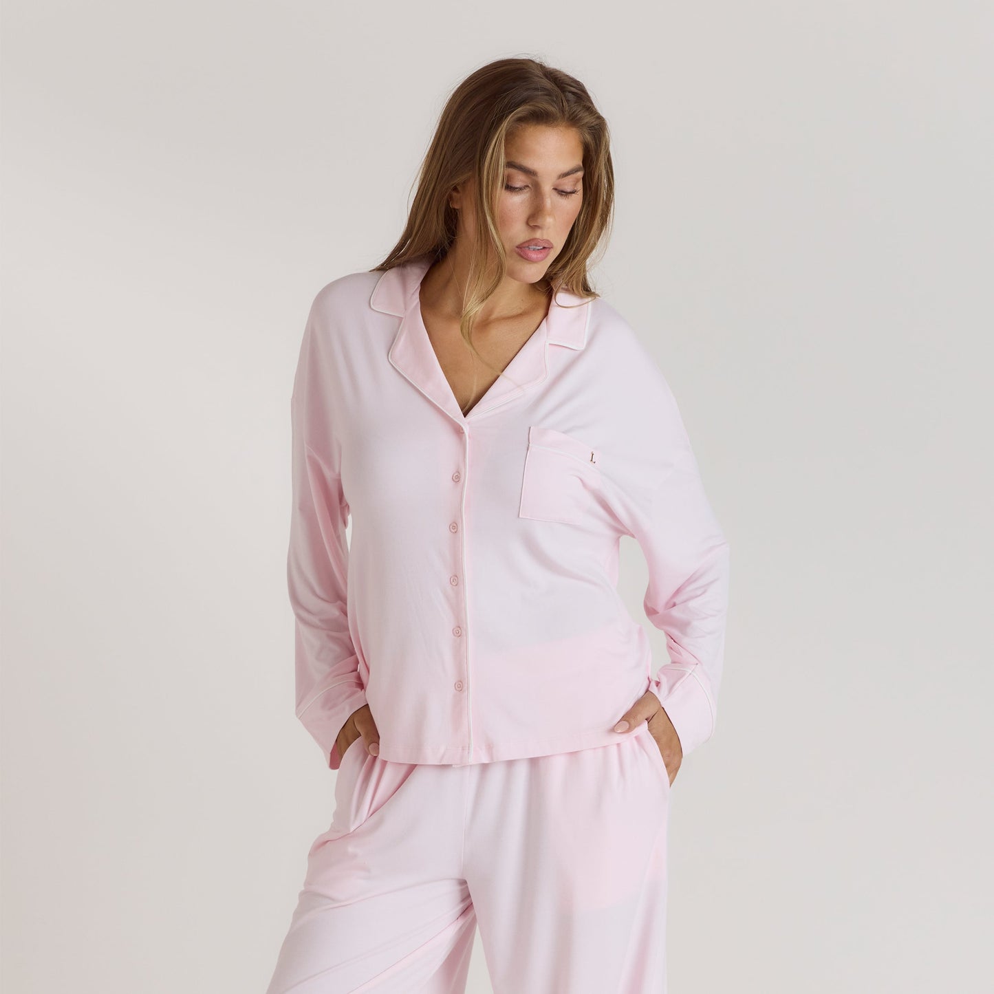 Modal Pajama Shirt - Pink