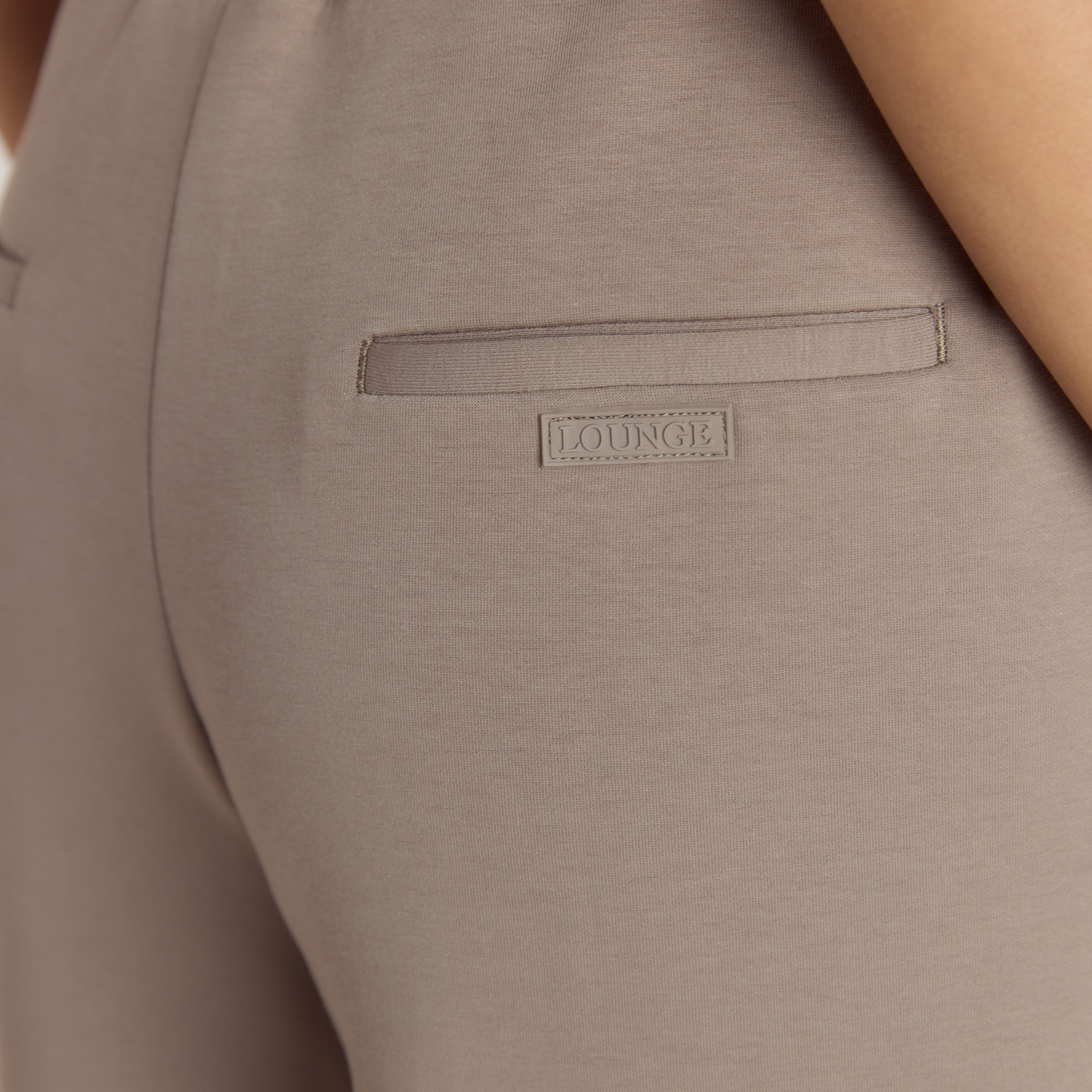 Neoprene Wide-Leg Joggers - Taupe