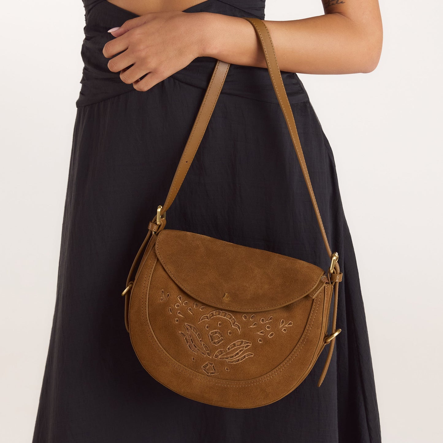 Talia Saddle Bag - Brown