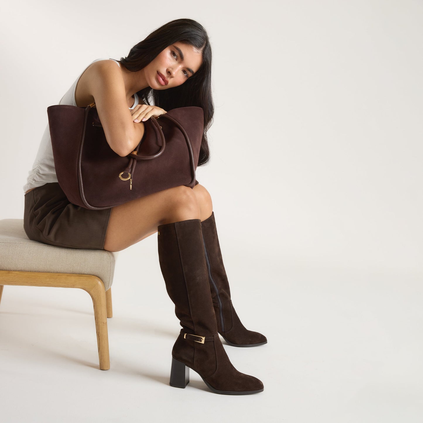 Ivy Knee-High Boots - Chocolate