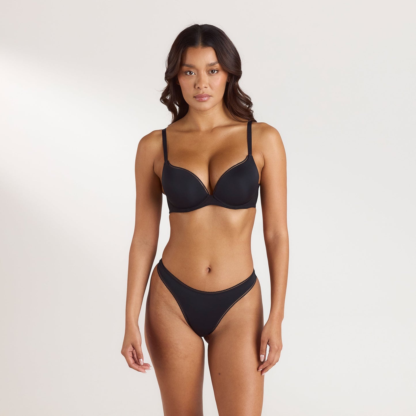 Comfort High Push-Up Bra - Black