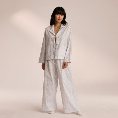 Cotton Pajama Pants - Blue