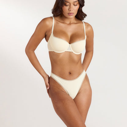 Comfort Balconette Bra - Latte