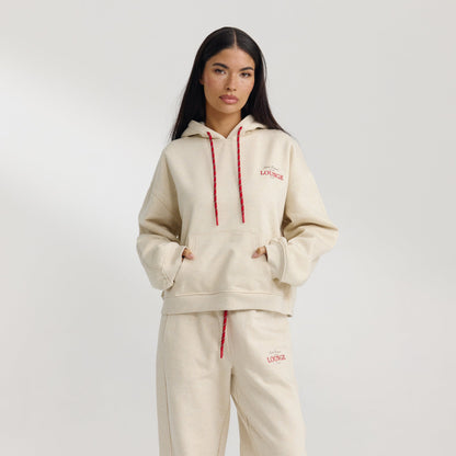 Oversized Hoodie - Oat Marl