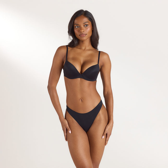 PillowSoft™ High Push-Up Bra - Black
