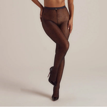 Adelyn Intimates Sheer Pantyhose - Black