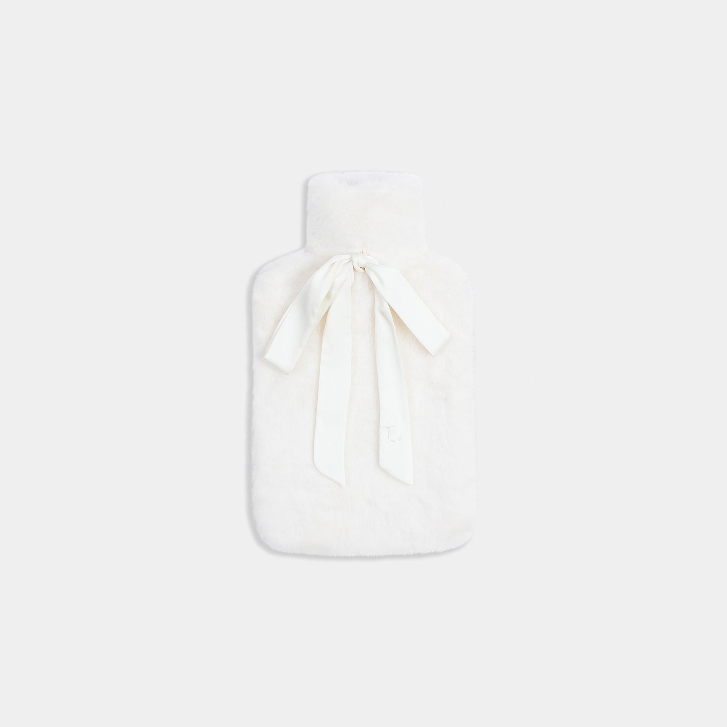 Faux Fur Hot Water Bottle - Ivory