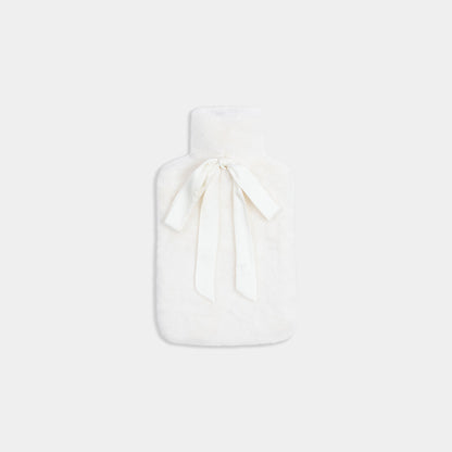 Faux Fur Hot Water Bottle - Ivory