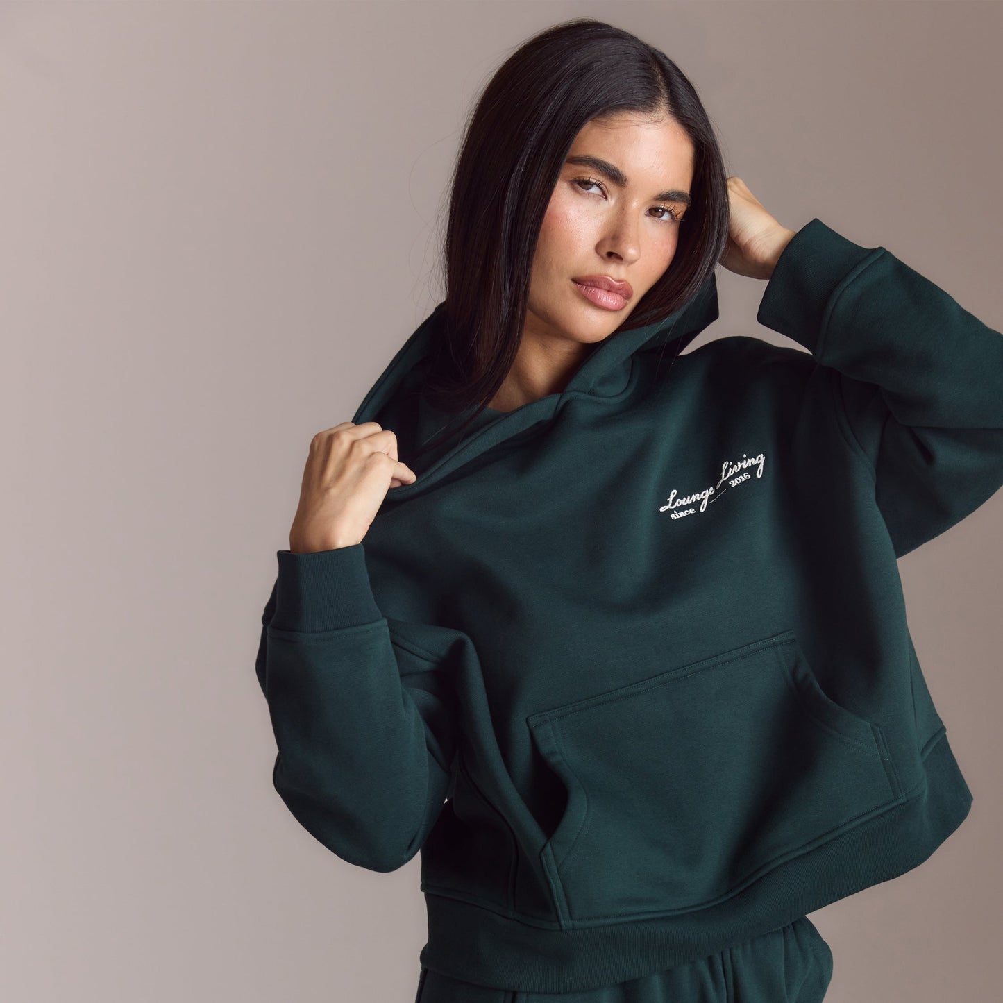 Lounge Living Hoodie - Forest Green