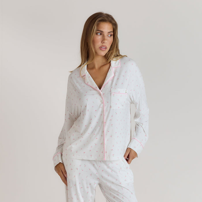 Modal Pajama Shirt - Floral Print