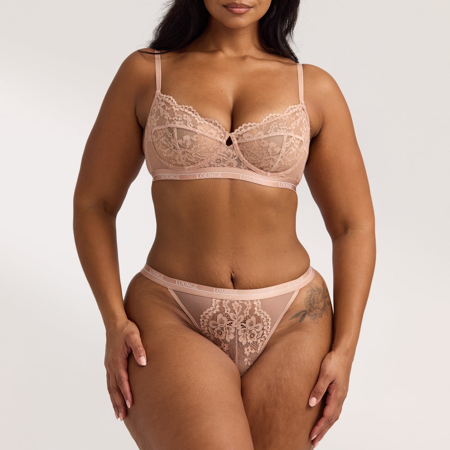 Blossom Balcony Bra - Dusty Rose