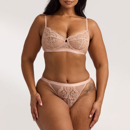 Blossom Balcony Bra - Dusty Rose