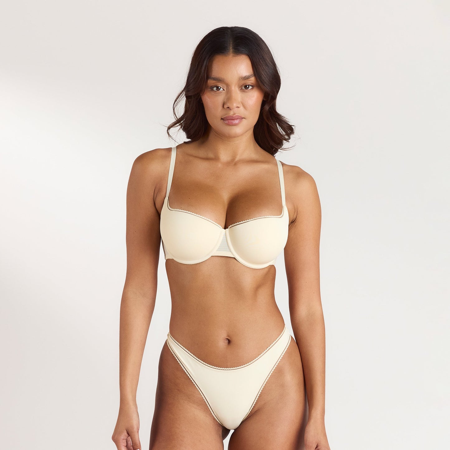 Comfort Extreme Push-Up Balconette Bra - Latte