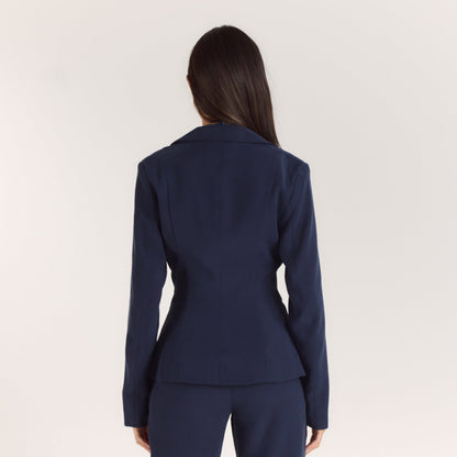 Multiway Fitted Blazer - Navy