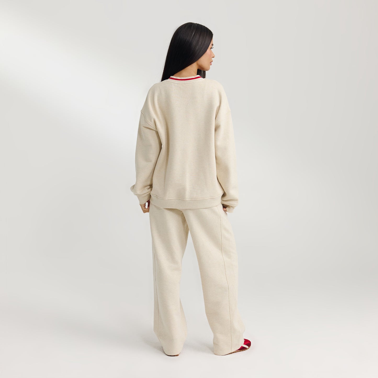 V-Neck Sweater - Oat Marl