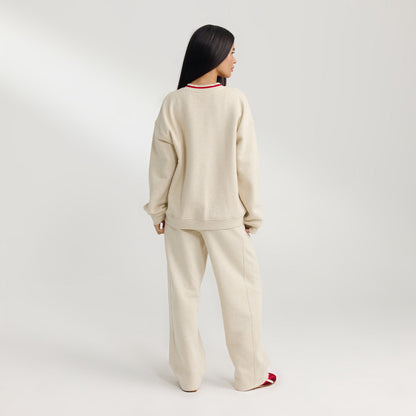 V-Neck Sweater - Oat Marl