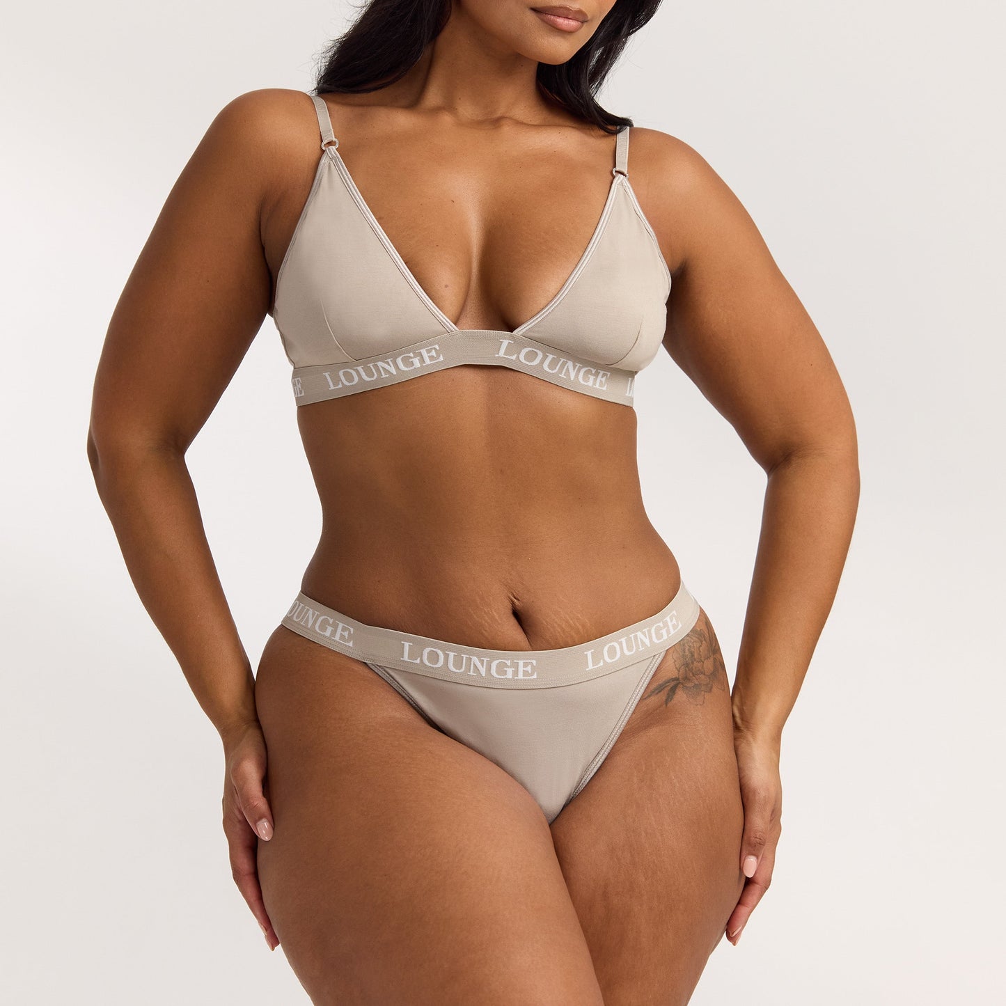Bamboo Triangle Bra - Oat