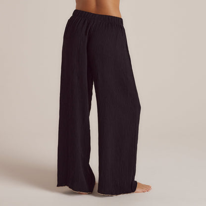 Crinkle Pajama Pants - Black