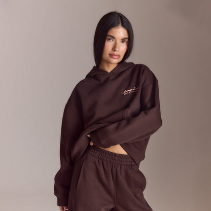 Lounge Living Hoodie - Chocolate
