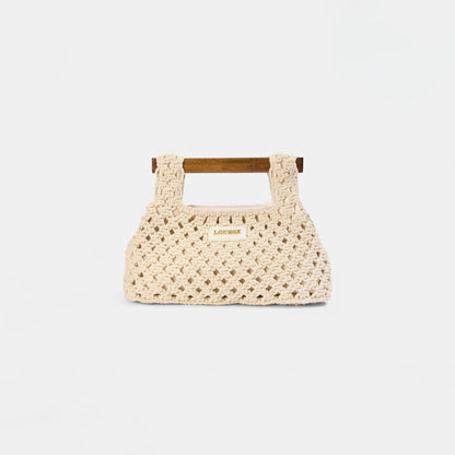 Clover Clutch Bag - Cream