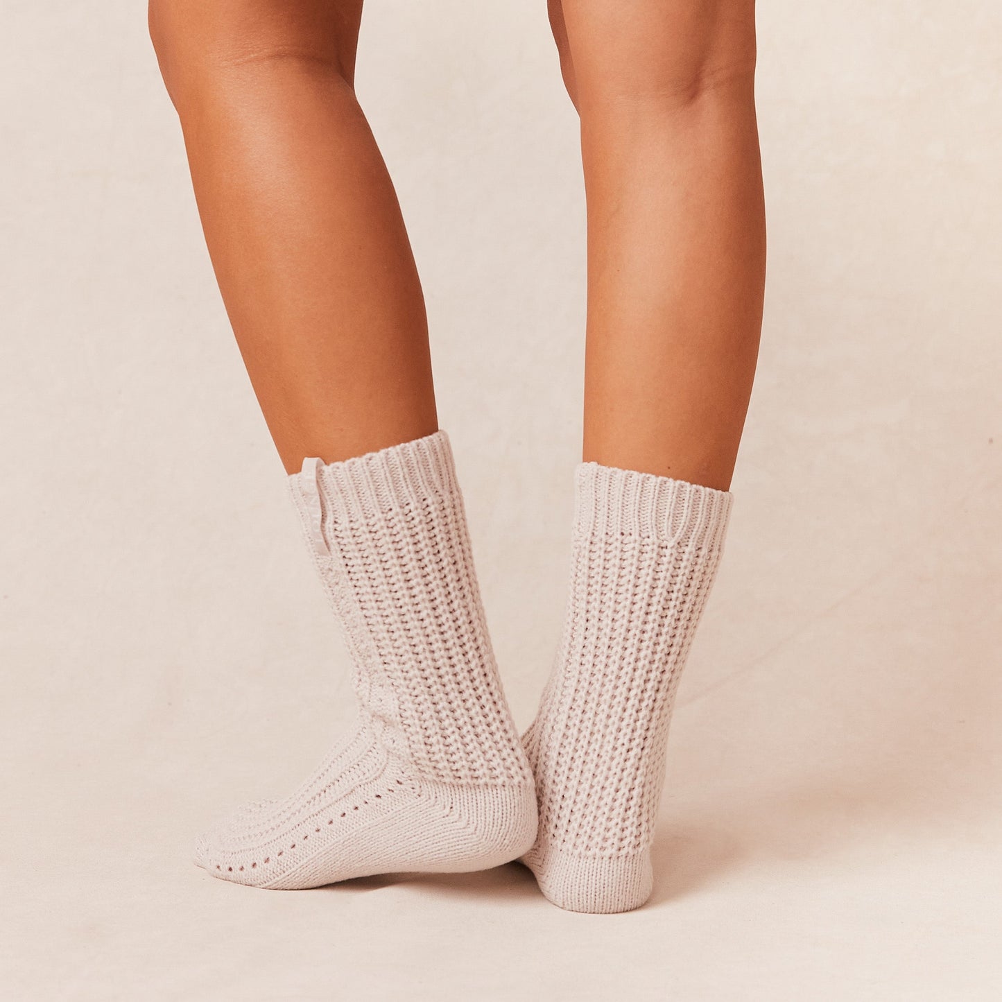 Snooze Knitted Socks - Cream