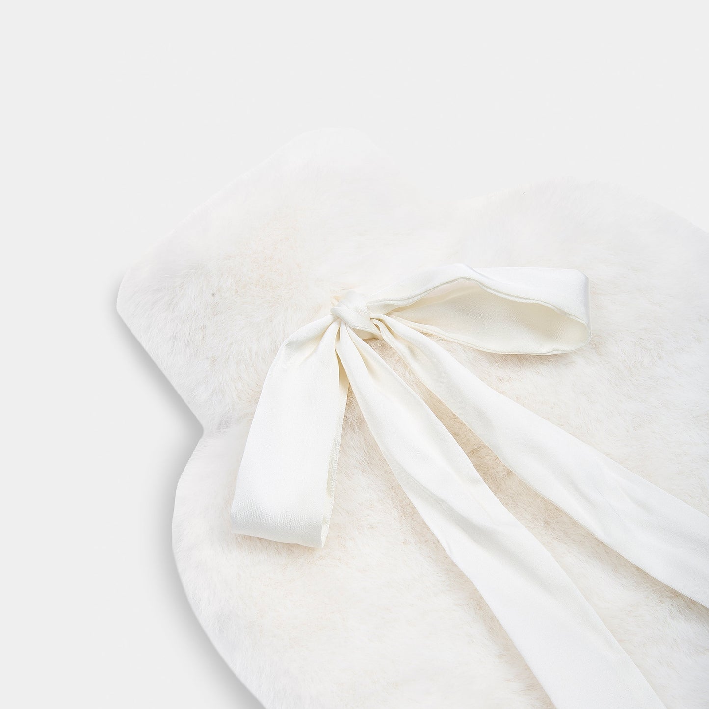 Faux Fur Hot Water Bottle - Ivory