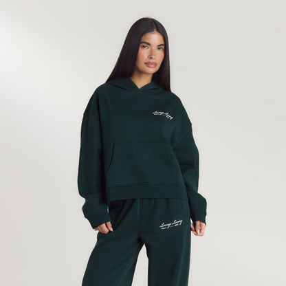Lounge Living Hoodie - Forest Green