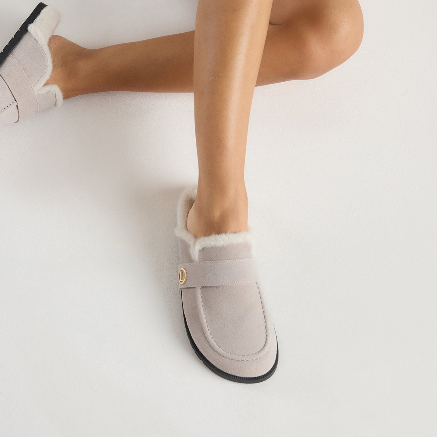 Amara Mules - Light Grey
