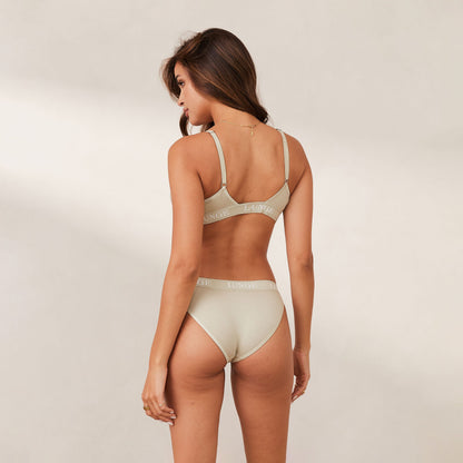 Bamboo Triangle Bra - Olive