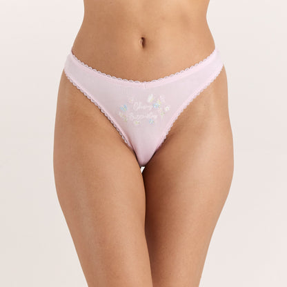 Chasing Butterflies Thong - Pink