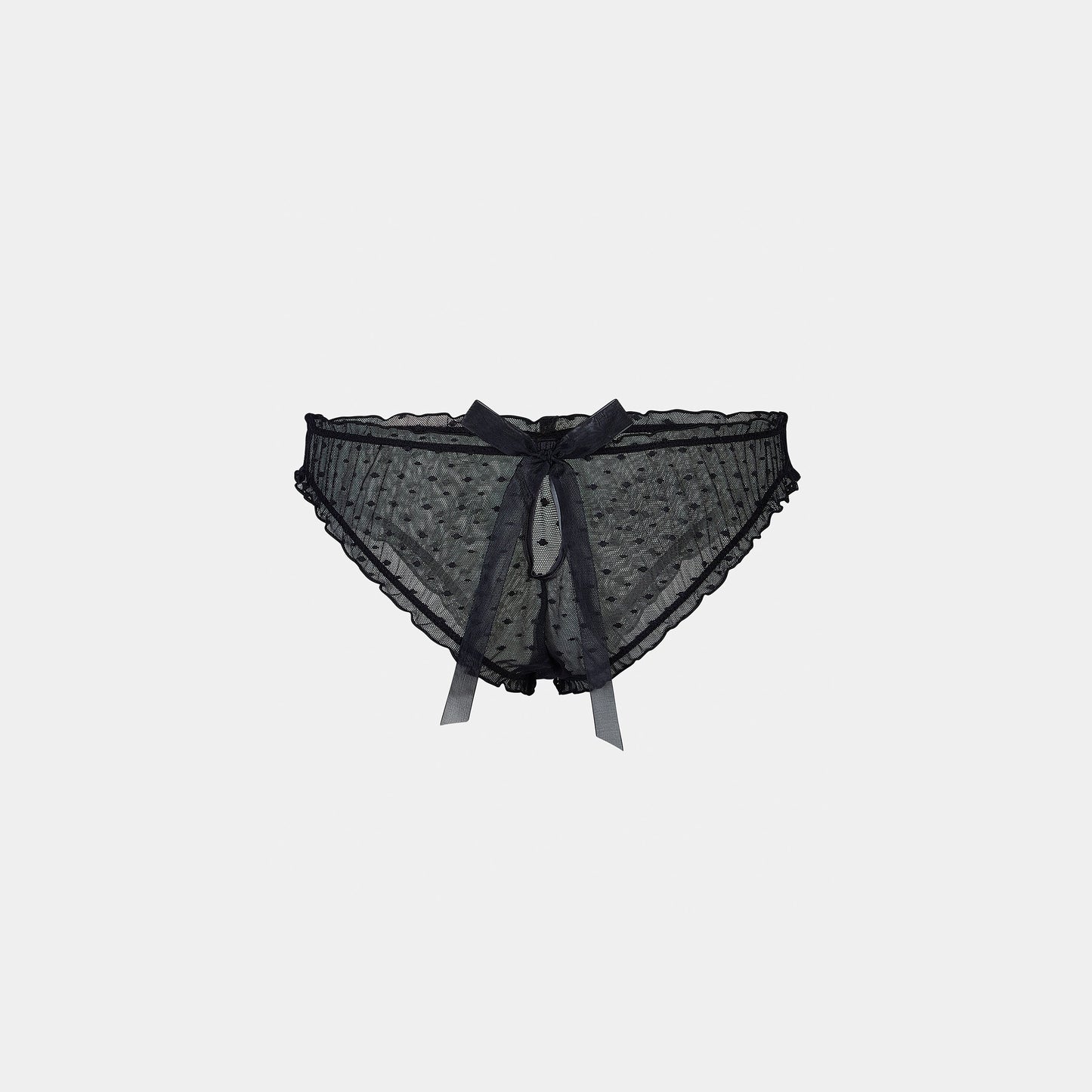 Polka Dot Brazilian Briefs - Black