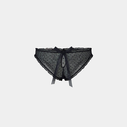 Polka Dot Brazilian Briefs - Black