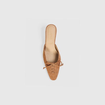 Annabelle Kitten Heels - Tan