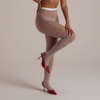 Adelyn Intimates Sheer Pantyhose - White