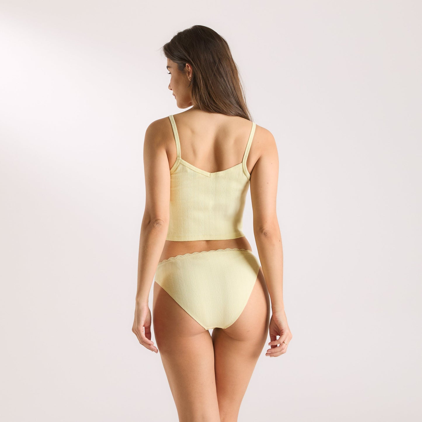 Pointelle Cami Pajama Top - Buttercup Yellow