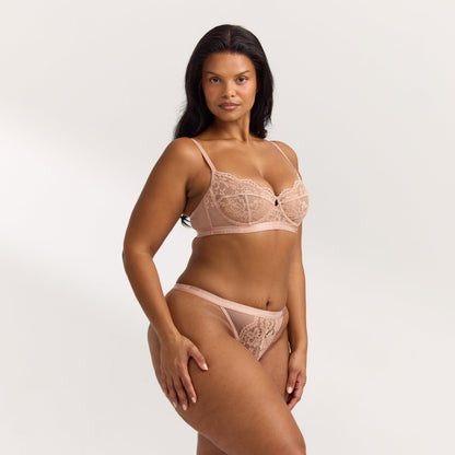 Blossom Balcony Bra - Dusty Rose