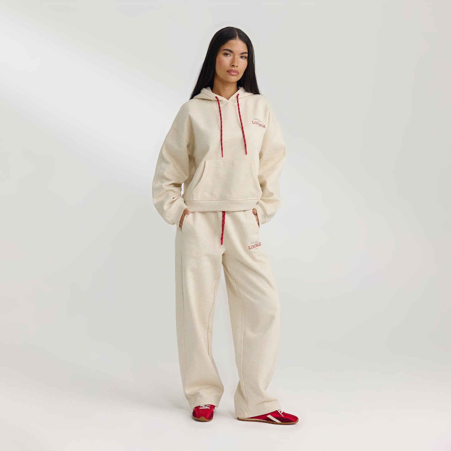 Oversized Hoodie - Oat Marl