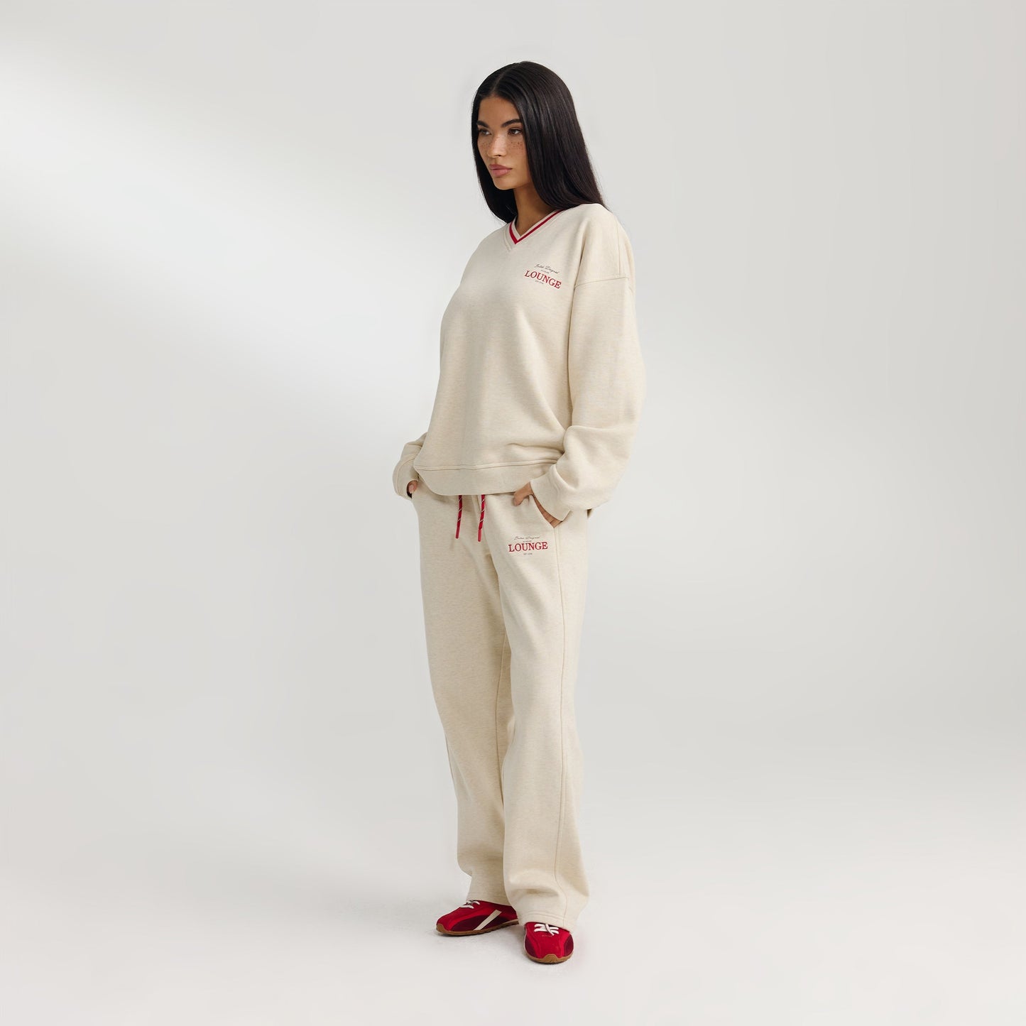 V-Neck Sweater - Oat Marl