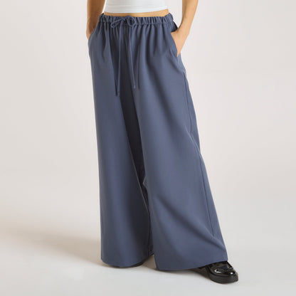 Relaxed-Fit Tailored Pants - Blue