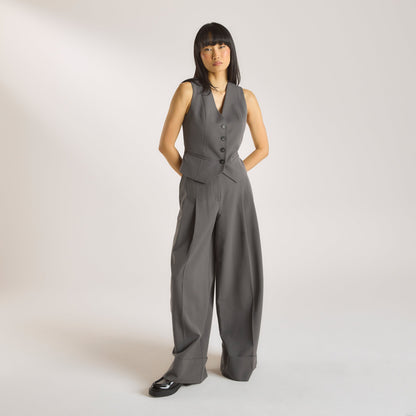 Tailored Waistcoat - Charcoal