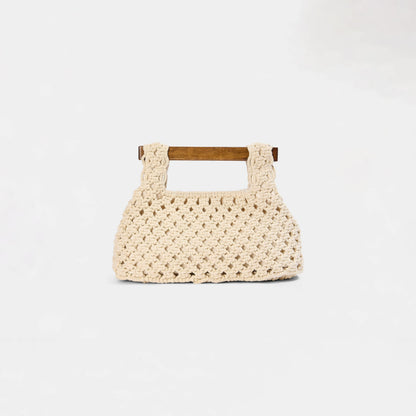 Clover Clutch Bag - Cream