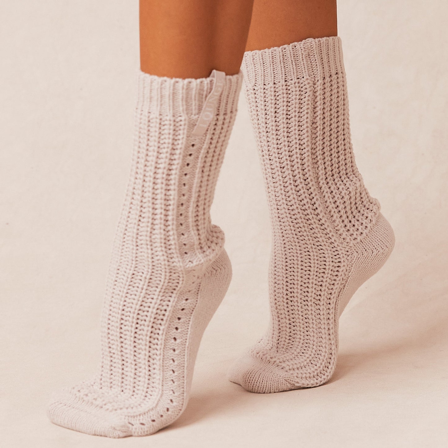 Snooze Knitted Socks - Cream