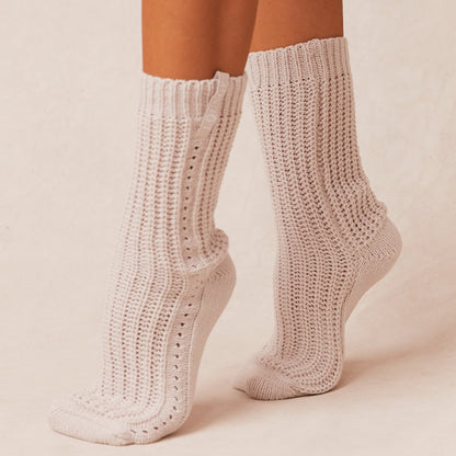 Snooze Knitted Socks - Cream