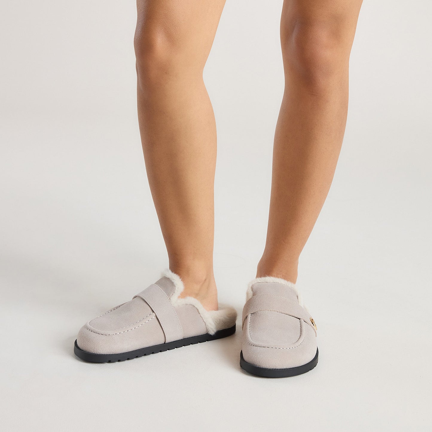Amara Mules - Light Grey