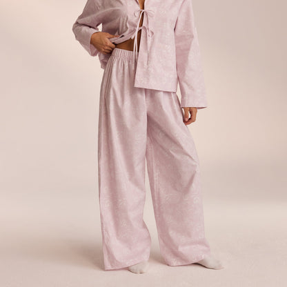 Cotton Pajama Pants - Lilac
