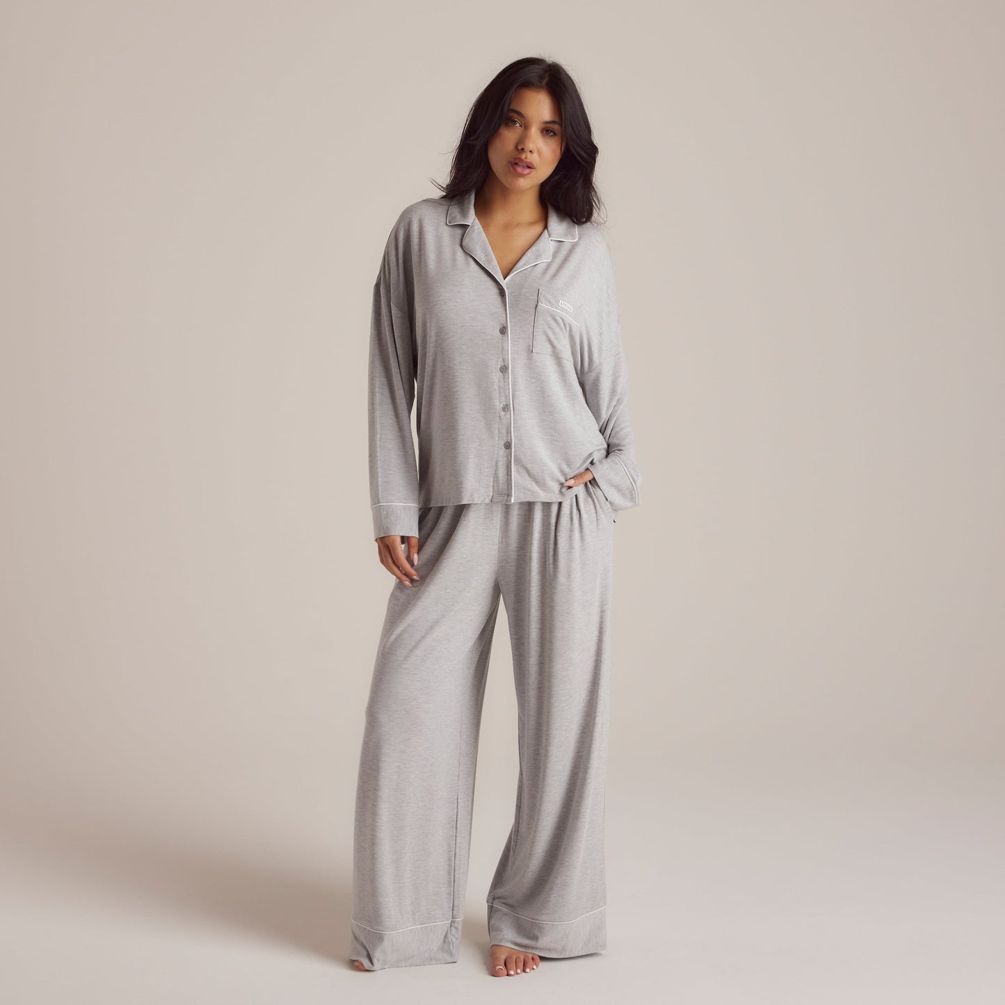 Modal Pajama Pants - Grey Marl